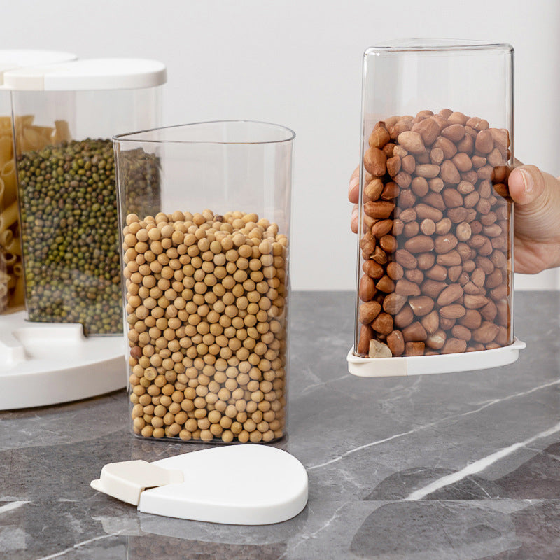 360° Rotating 6-Compartment Airtight Grain Storage Rack
