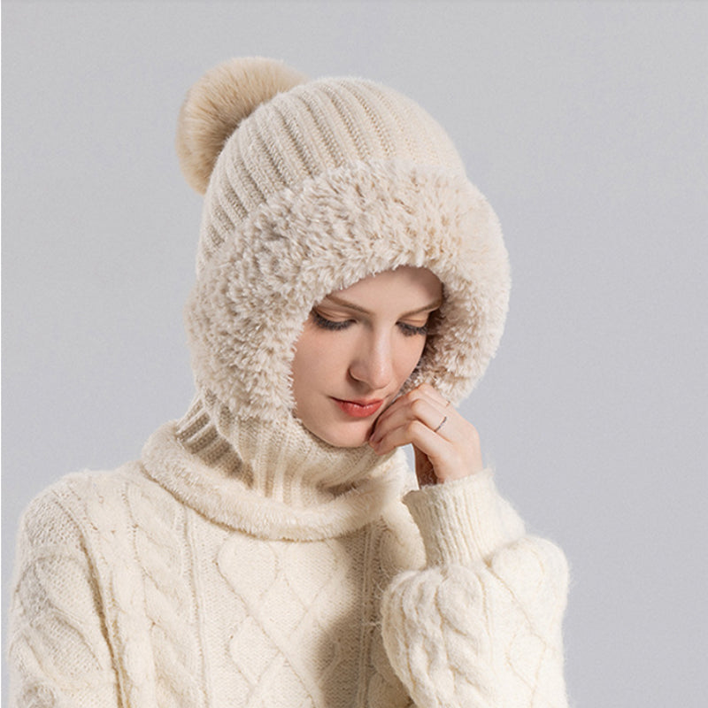 3-in-1 Fleece-Lined Mask Scarf Hat