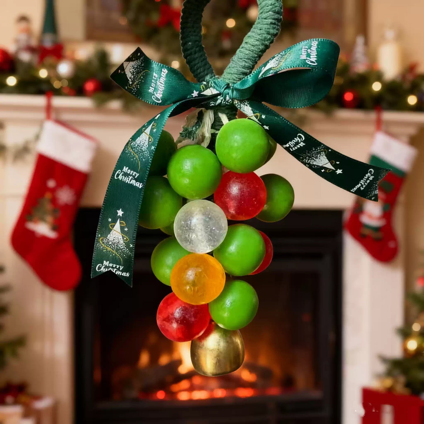 Christmas Tree Grape Essential Oil Soap | Handmade Hanging Soap