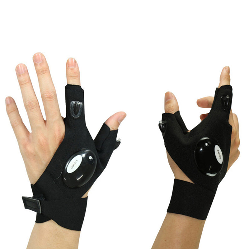 Waterproof LED Work Gloves – Long Battery, Fits All Hands