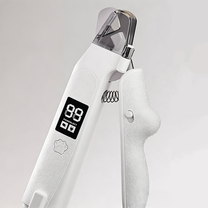 Professional Pet Nail Clipper Grinder with LED Light & Digital Display