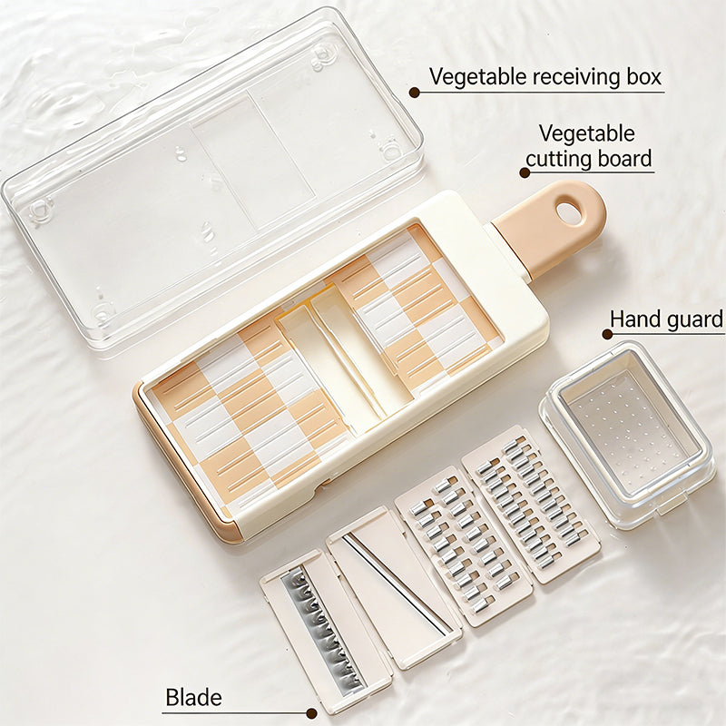 4-in-1 Foldable Vegetable Slicer with Hidden Blade Storage