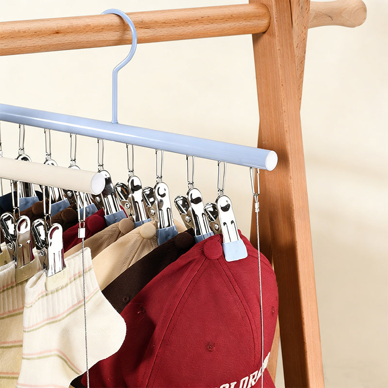 Stainless Steel Double-Layer Drying Rack | No-Mark Organizer for Hats & Intimates