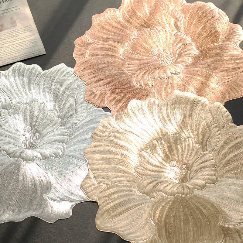 Realistic Flower Placemat – Waterproof & Heat-Resistant Table Mat