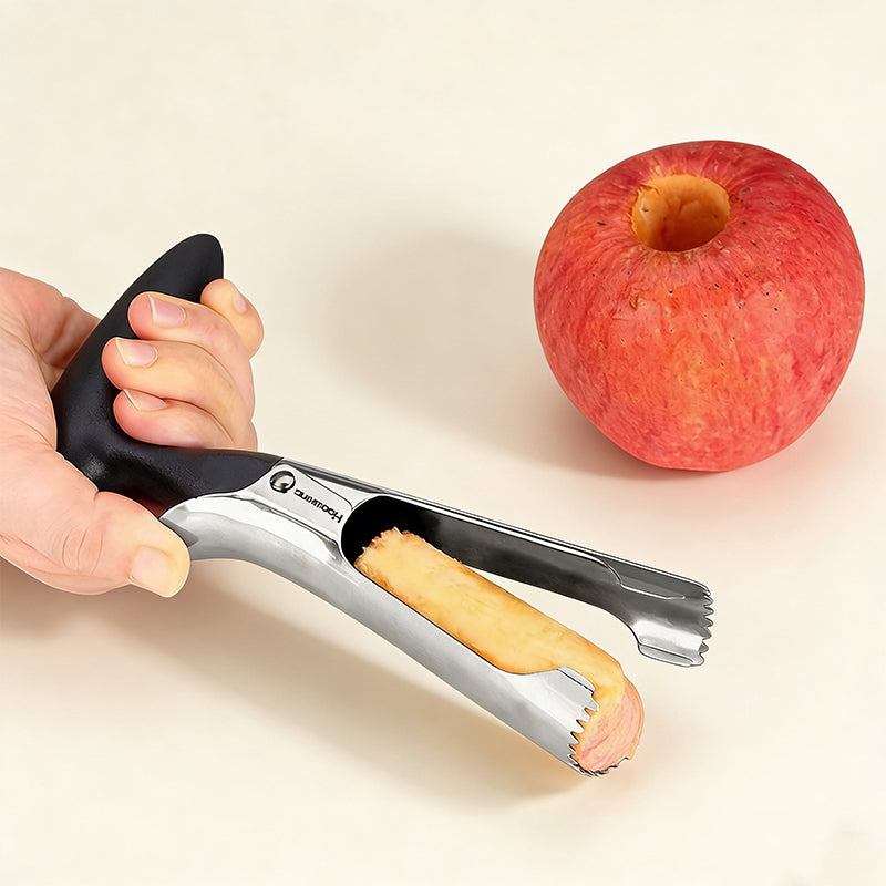 Stainless Steel Fruit Corer with Ergonomic Plastic Grip