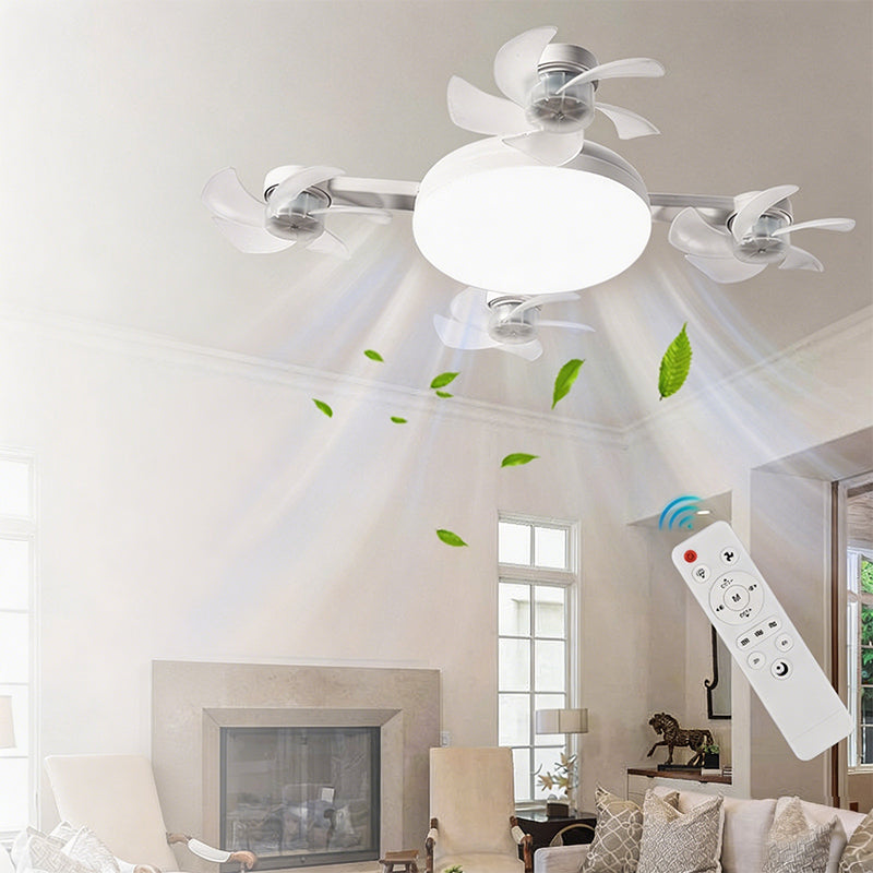Smart 2-in-1 Ceiling Fan Light with Remote & Foldable Design