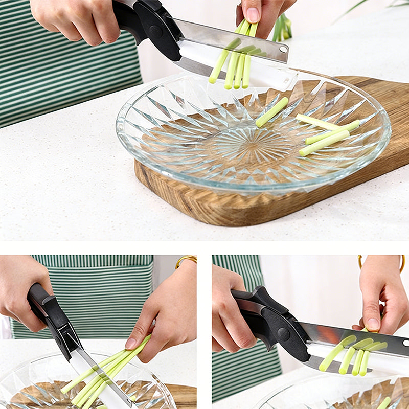 Detachable Vegetable Cutting Scissors – No Cutting Board Needed