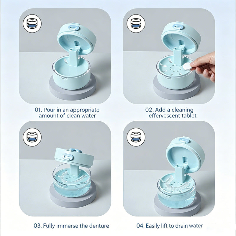Portable Retainer Cleaning & Storage Case