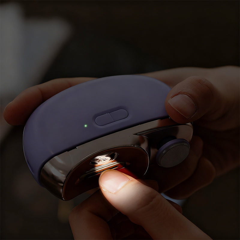 Quiet Electric Nail Clipper for Kids & Adults with Safety Lock