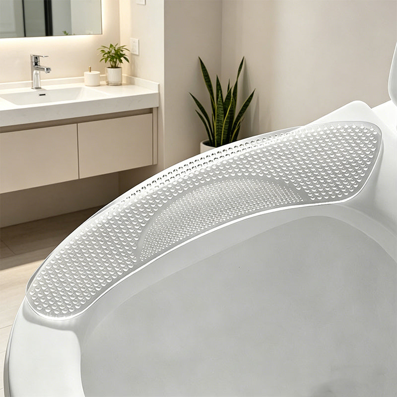 Soft Silicone Toilet Seat Cushion with Massage Dots – Reusable & Comfortable