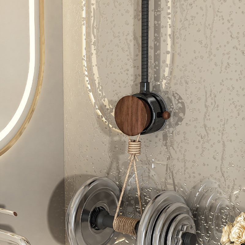 No-Drill Dual Suction Cup Hair Dryer Holder with Cord Organizer