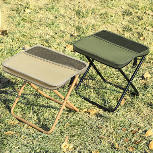 Portable Folding Stool with Backpack Design