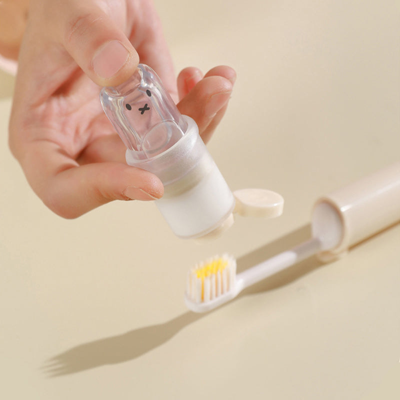 2-in-1 Portable Folding Toothbrush & Toothpaste Travel Set
