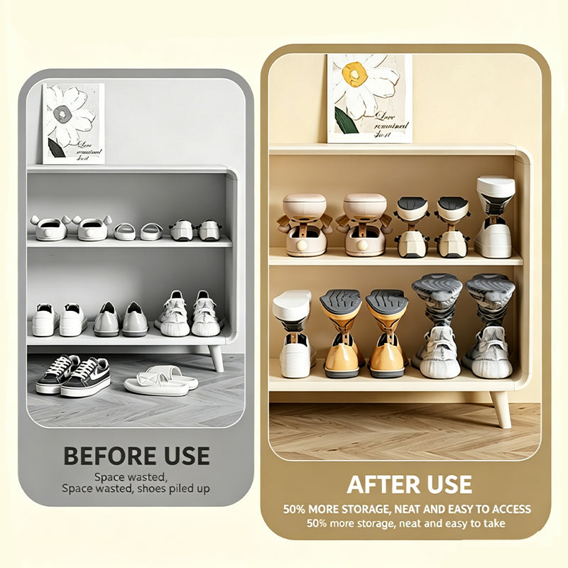 Adjustable Shoe Slot Organizer with Aromatherapy Box