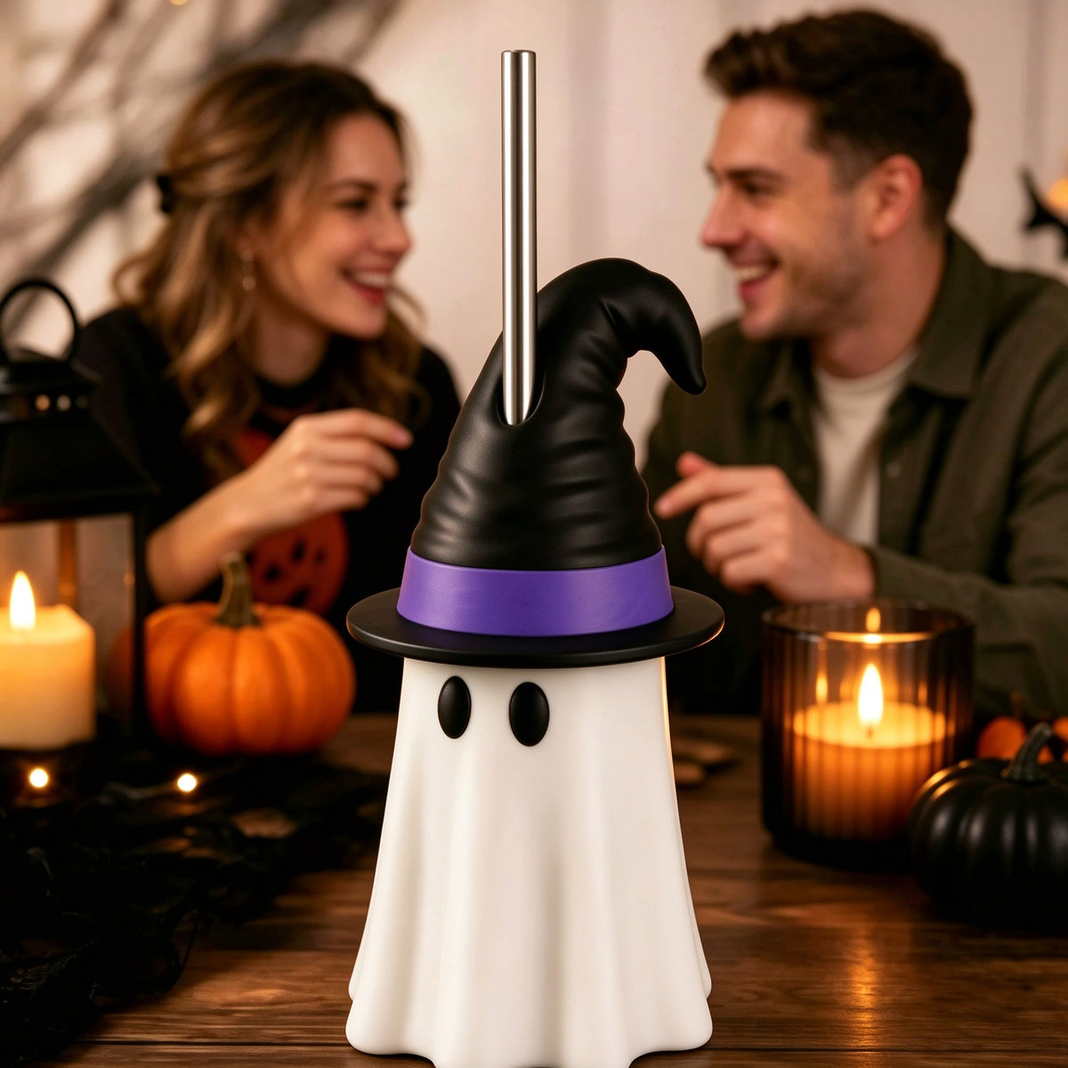 Ghost-Shaped Can Holder for Drinks