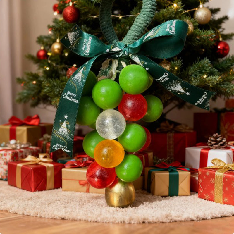 Christmas Tree Grape Essential Oil Soap | Handmade Hanging Soap