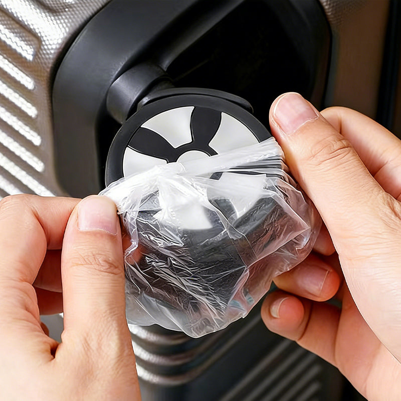 Disposable universal luggage wheel anti-dirt protective cover