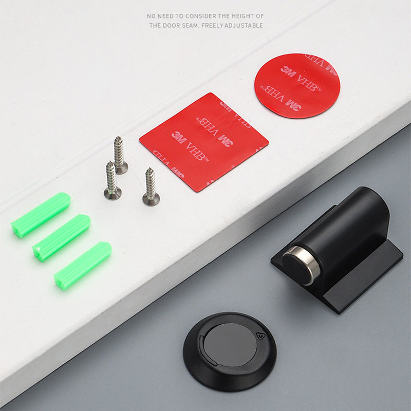 No-Drill Dual Magnetic Door Stop – Strong Hold & Auto Rebound