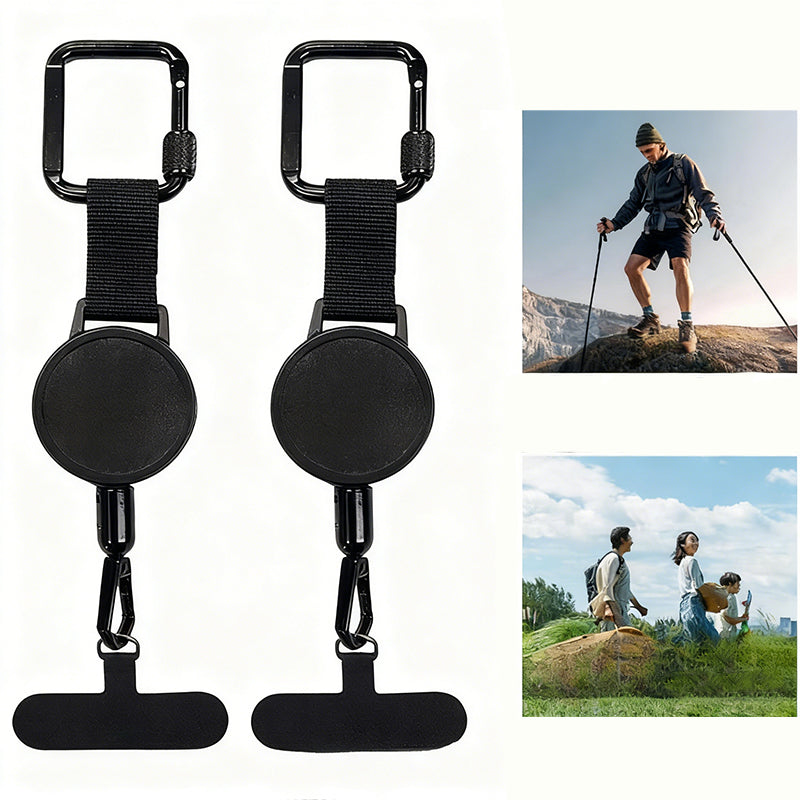 Portable Retractable Phone Lanyard with Anti-Theft Design
