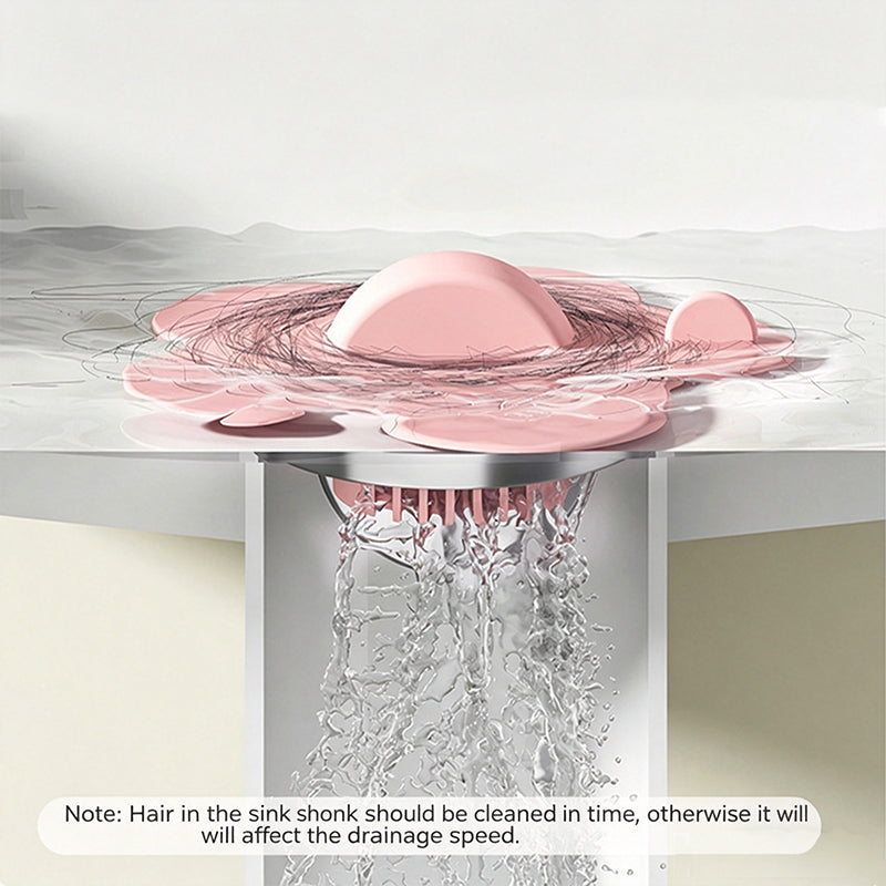 Leak-Proof Silicone Flower Sink Drain Stopper with Filter