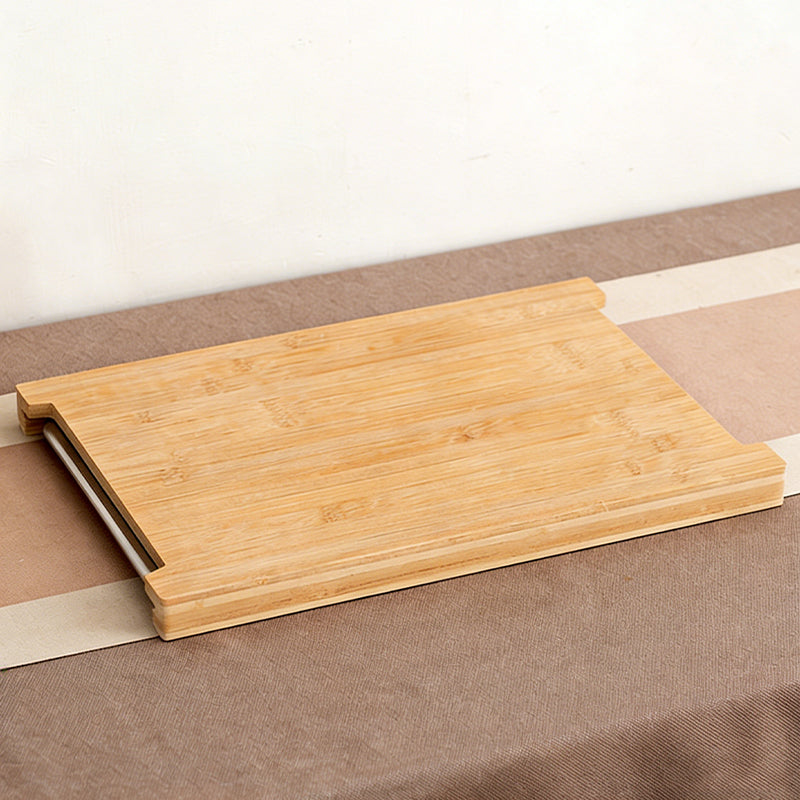 Bamboo Cutting Board with Built-In Pull-Out Tray