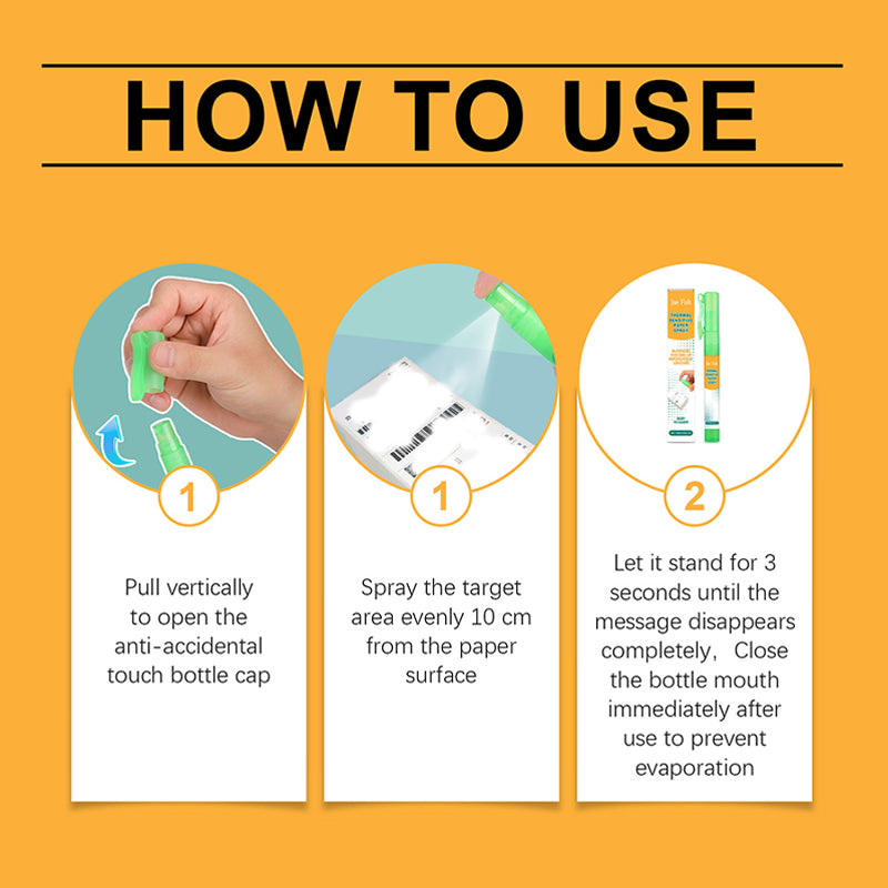 Thermal Paper Privacy Protection Spray