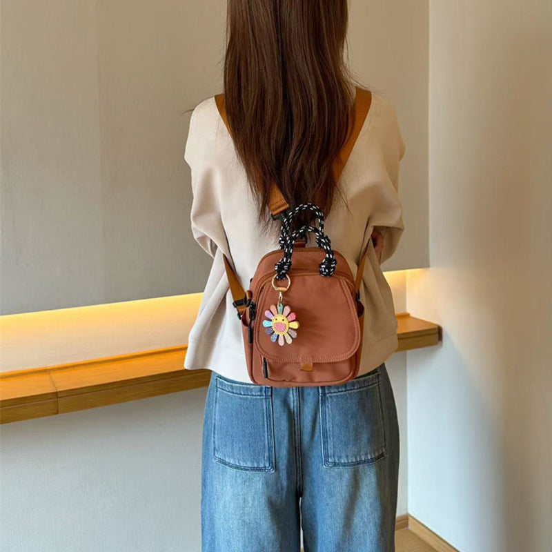 Convertible Mini Backpack – Handheld, Crossbody & Backpack