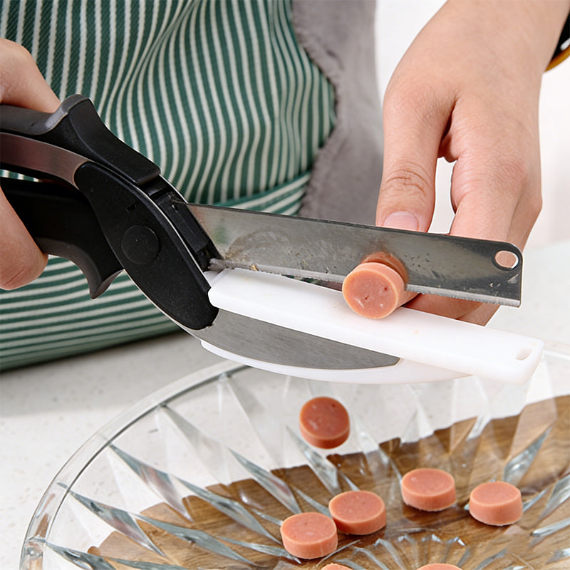 Detachable Vegetable Cutting Scissors – No Cutting Board Needed