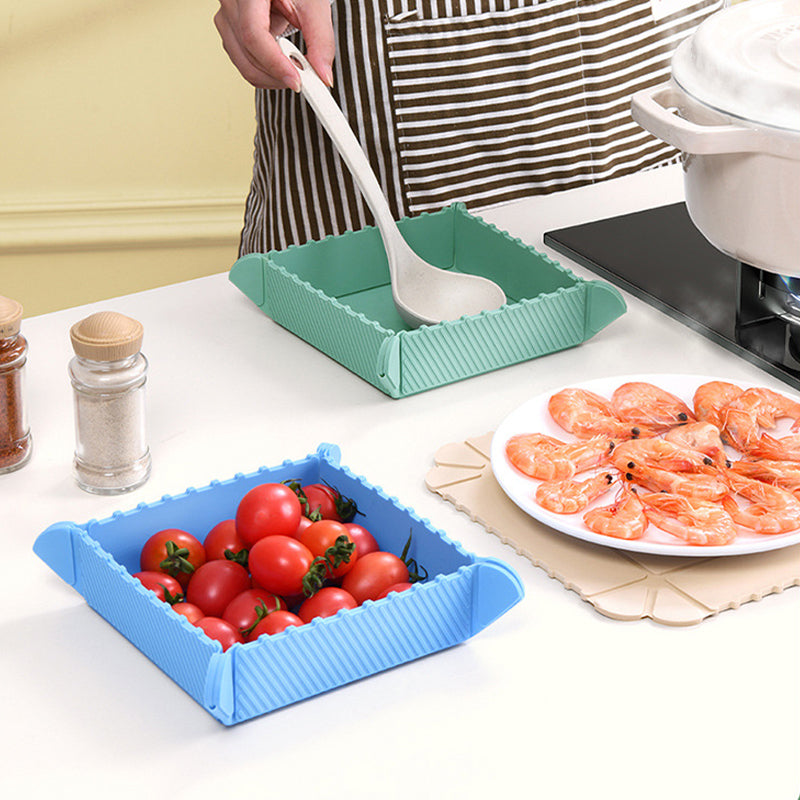 Magnetic Foldable Silicone Mat – Cutting Board, Trivet & Storage Box