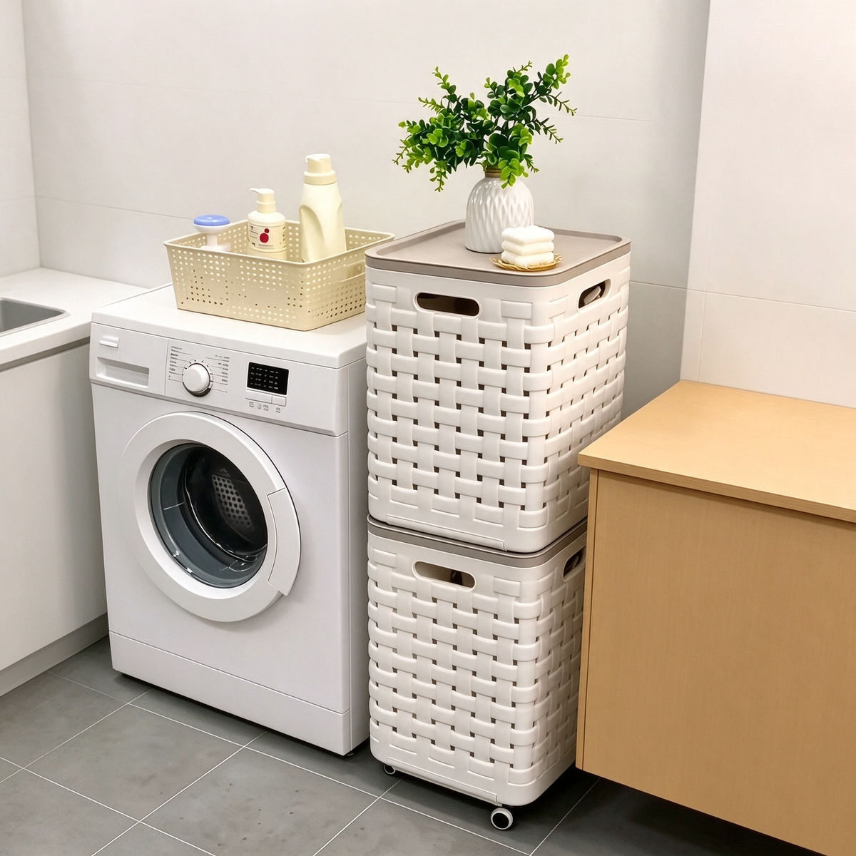 Laundry Hamper Less Clutter  Better Laundry