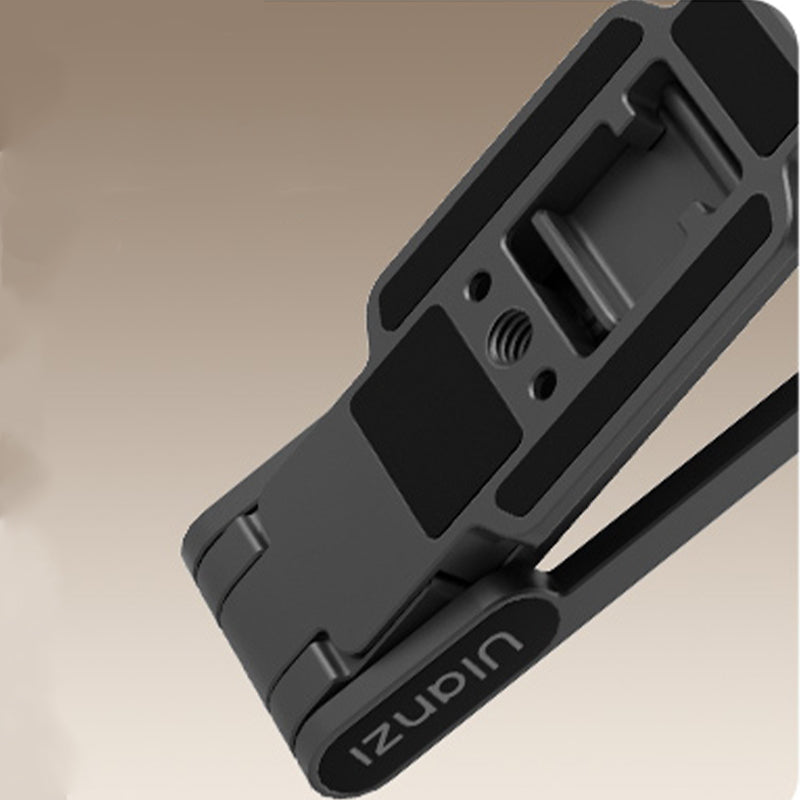 Dual-Sided Magnetic Phone Stand, 180° Rotating Foldable Tripod with Strong Base & Hanging Hook