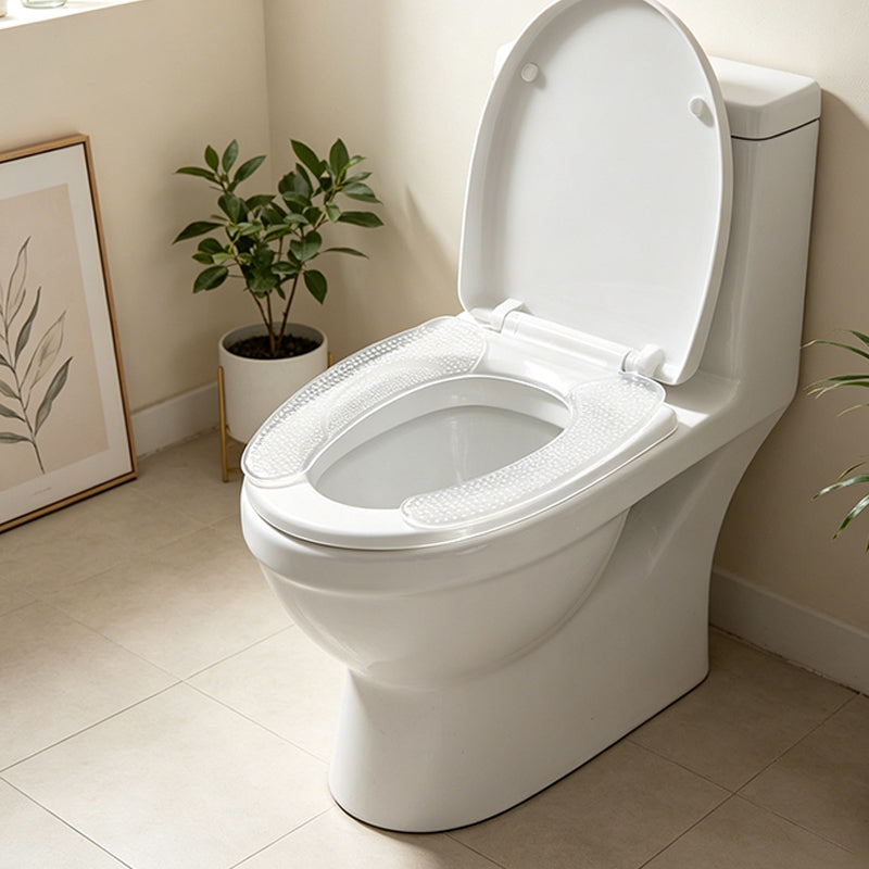 Soft Silicone Toilet Seat Cushion with Massage Dots – Reusable & Comfortable