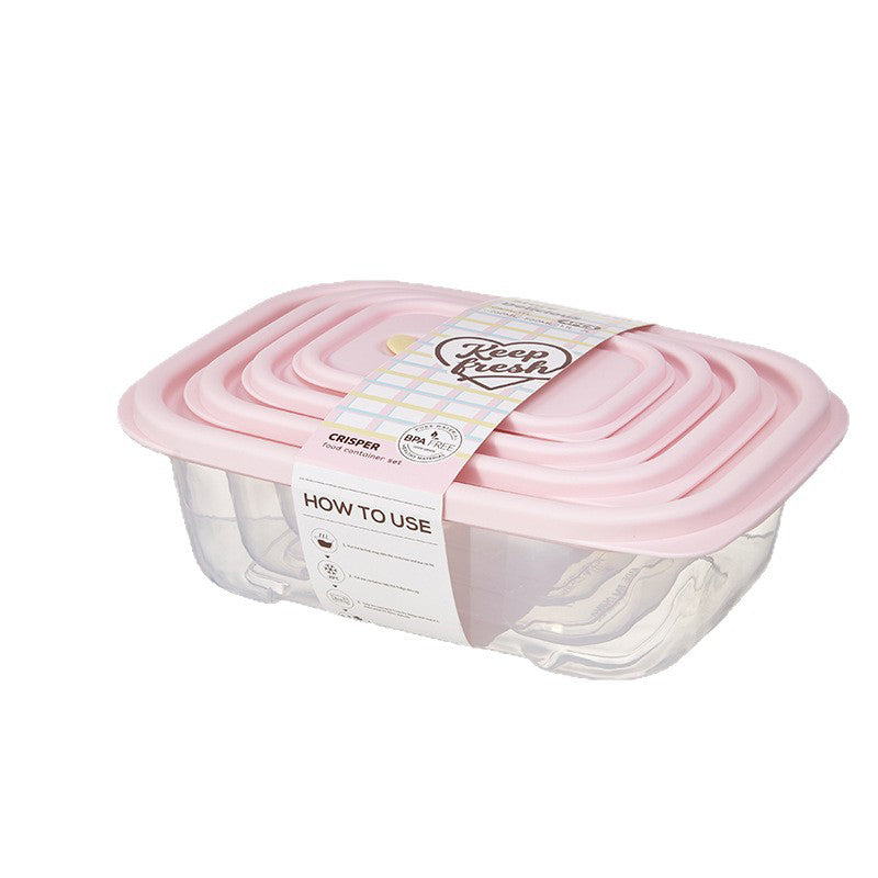 4-Piece Transparent Airtight Food Storage Container Set
