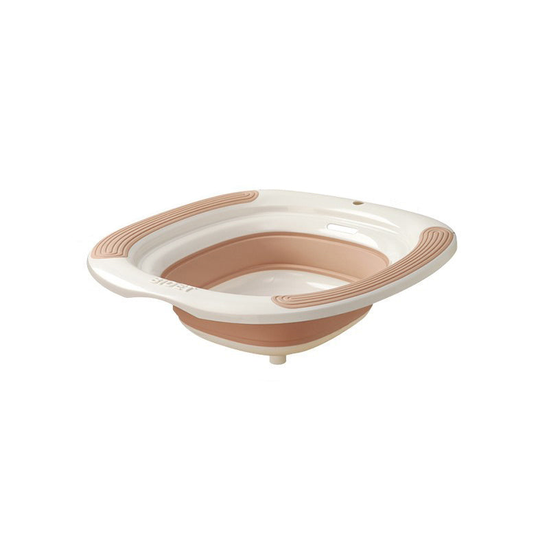 Foldable Anti-Overflow Sitz Bath with Built-in Pop-Up Drain Plug
