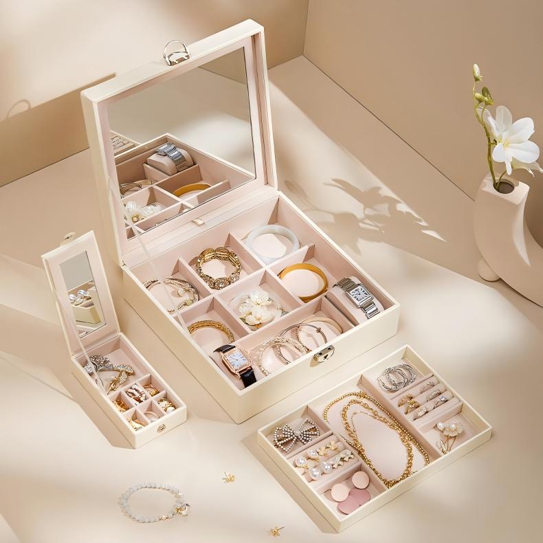 Leather Jewelry Storage Box