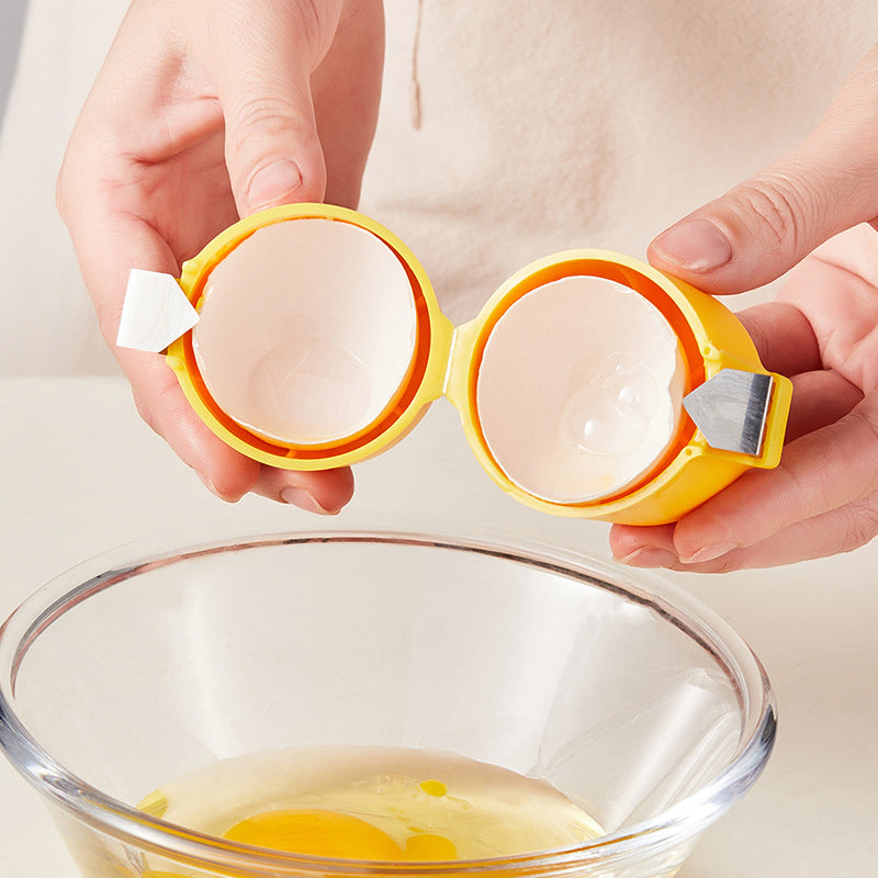 Creative Egg-Shaped Kitchen Egg Cracker Tool