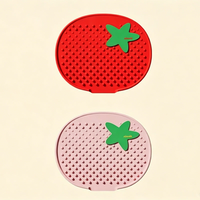 13° Sloped Tomato-Style Silicone Dish Drying Mat–Large Capacity & Leak-Proof Design