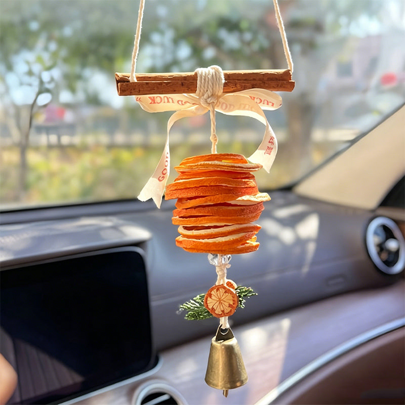 Natural Orange Car Hanging Ornament with Essential Oil