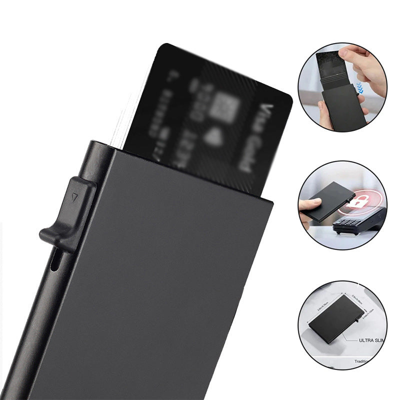 RFID Blocking Pop Up Card Holder Wallet