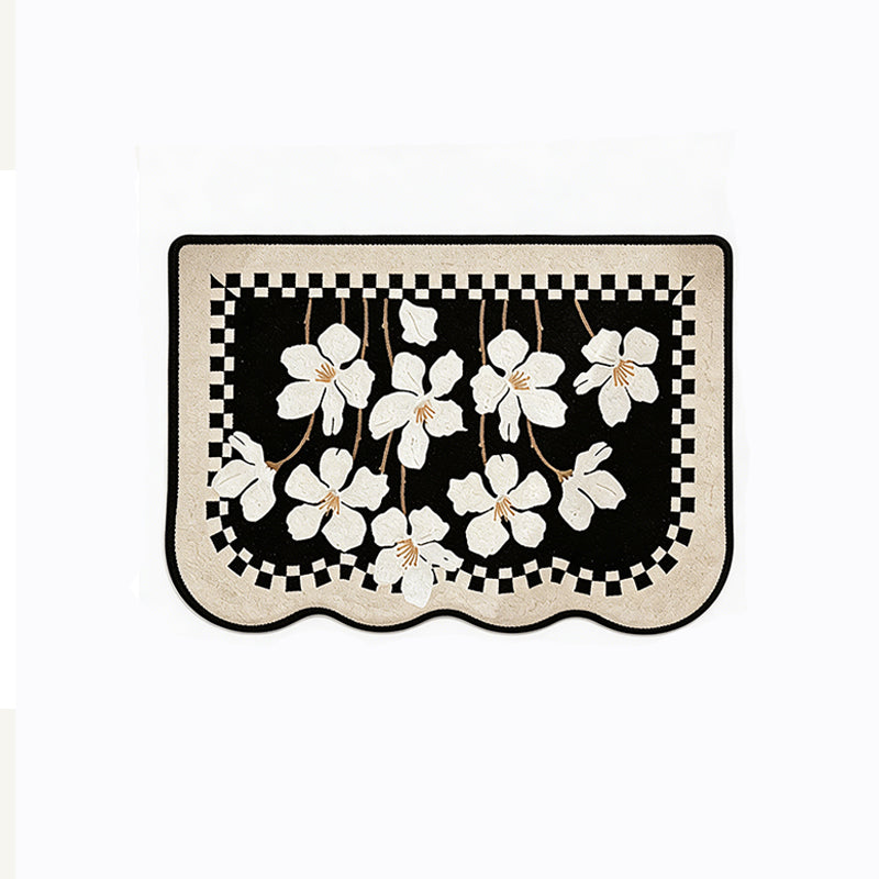 Linen-Look Super Absorbent Diatom Bath Mat – Quick Dry & Non-Slip