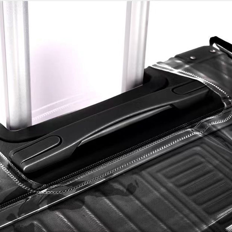 Full Coverage Transparent Luggage Cover with Handle Openings