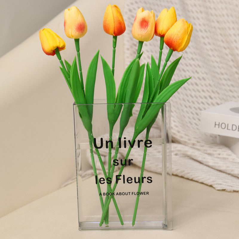 Book-Shaped Acrylic Flower Vase