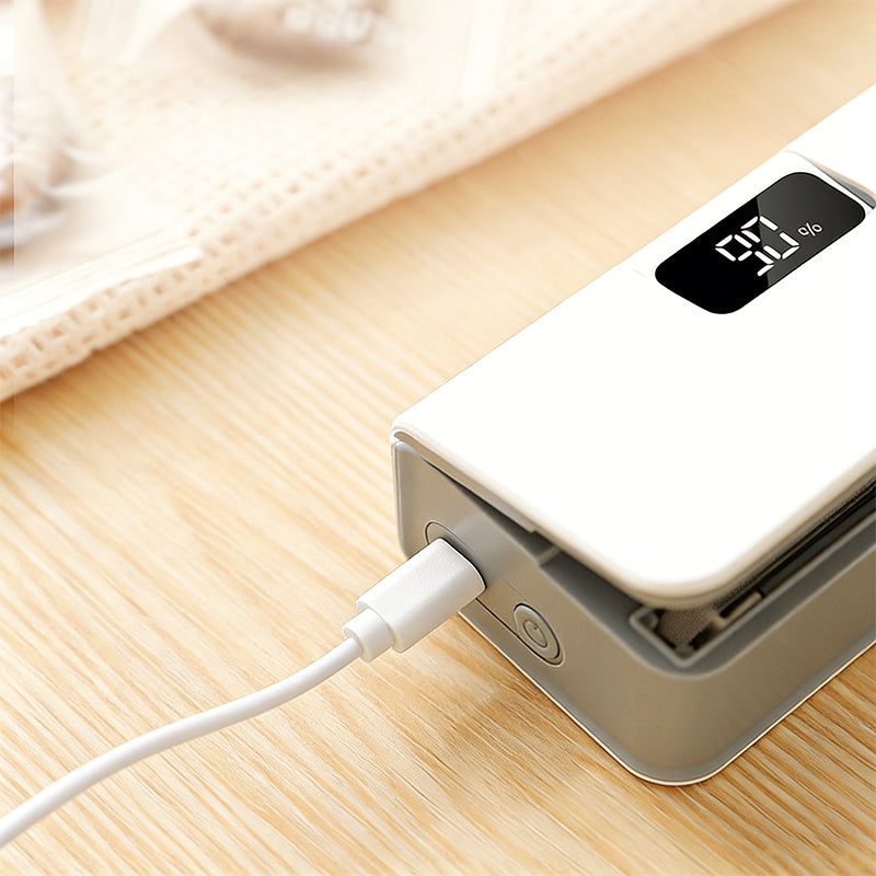 Portable Magnetic Bag Sealer with 6-Level Temperature Control