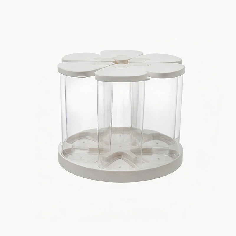 360° Rotating 6-Compartment Airtight Grain Storage Rack
