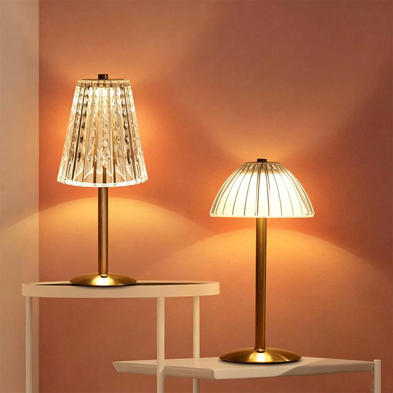 Luxury Minimalist Crystal Table Lamp with 3-Level Dimming