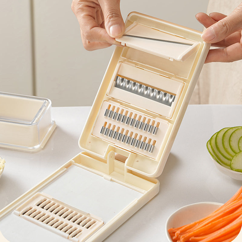4-in-1 Foldable Vegetable Slicer with Hidden Blade Storage