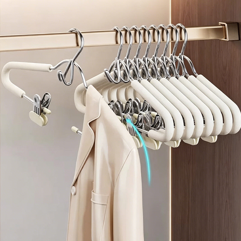 Premium All-in-One Outfit Hanger with Adjustable Clips