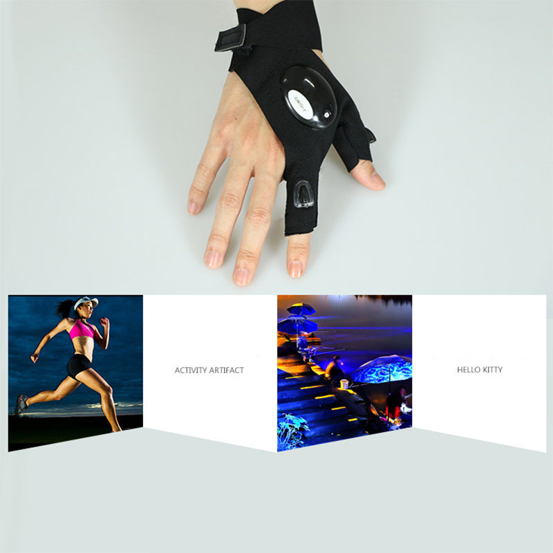 Waterproof LED Work Gloves – Long Battery, Fits All Hands