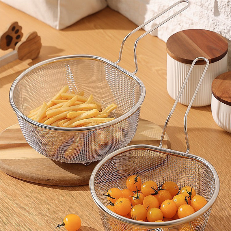 Stainless Steel Large Capacity Deep Mesh Strainer Ladle