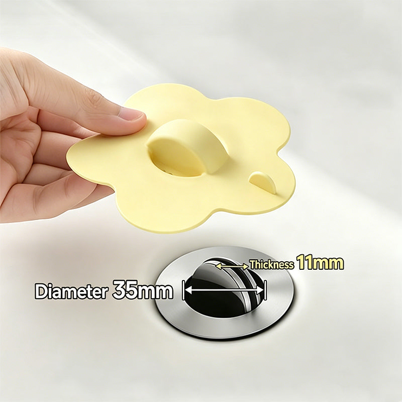 Leak-Proof Silicone Flower Sink Drain Stopper with Filter